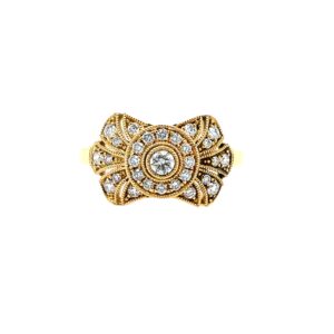 Yellow Gold Diamond Fashion Ring