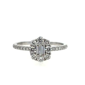 White Gold Diamond Fashion Ring