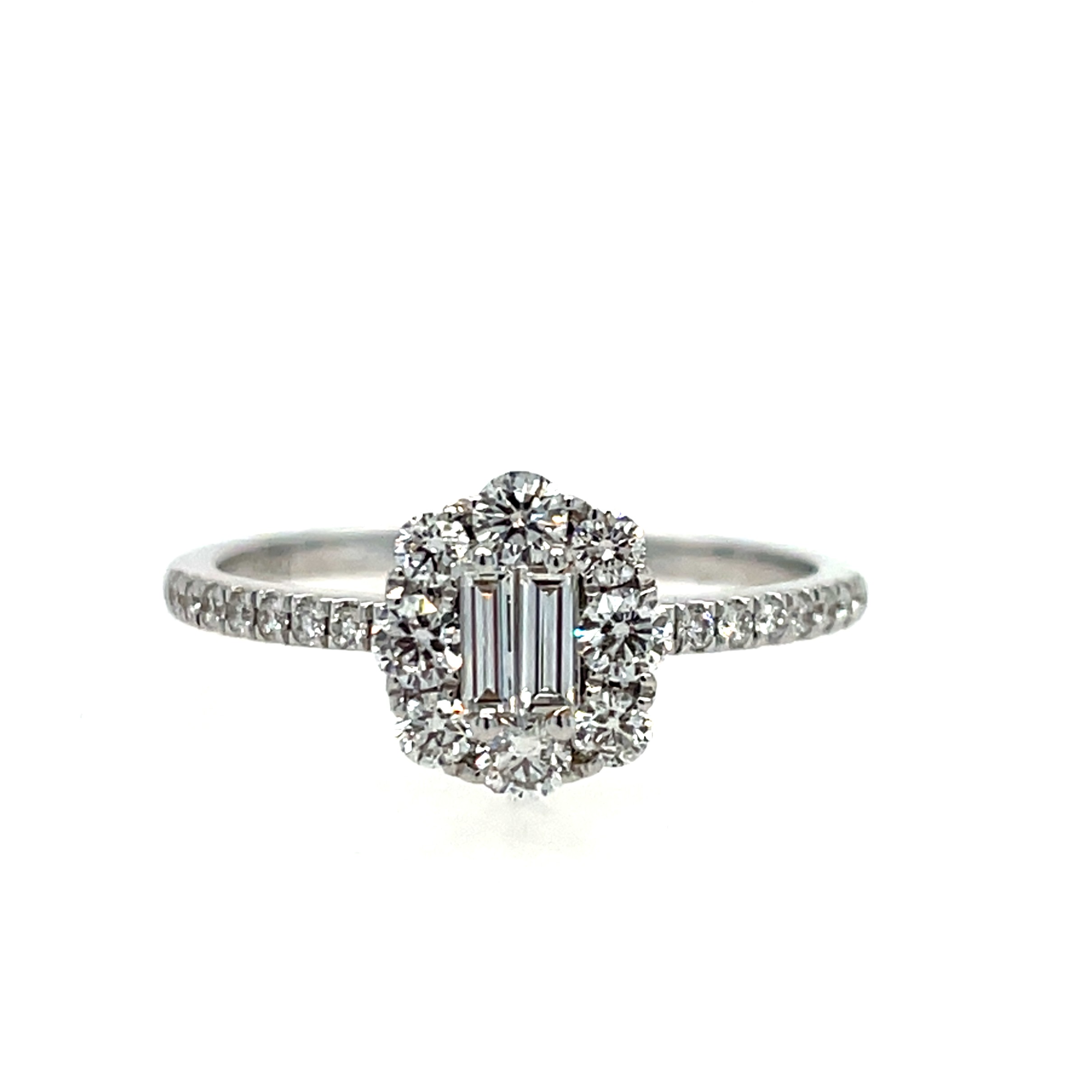 White Gold Diamond Fashion Ring