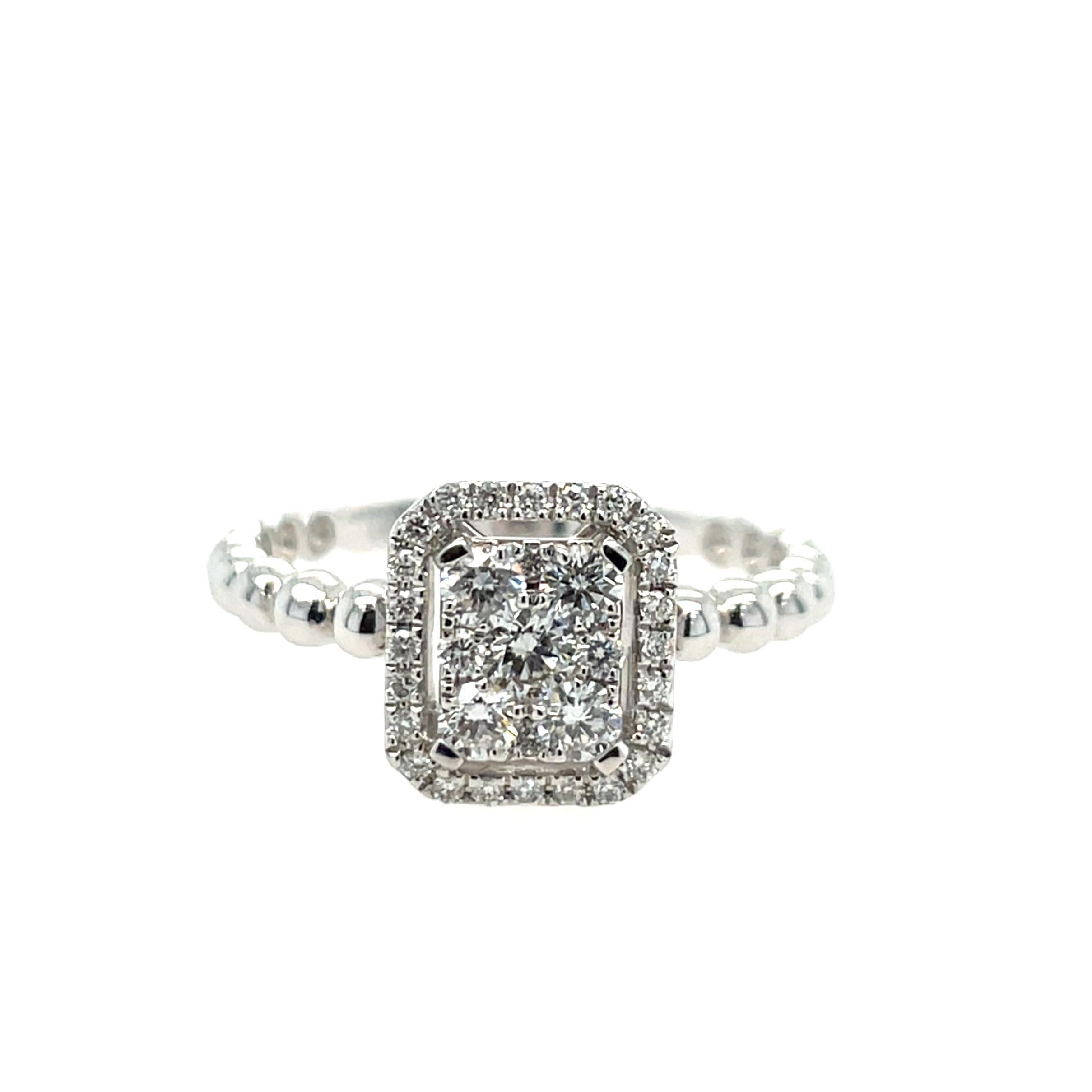 White Gold Diamond Fashion Ring