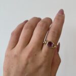 Yellow Gold Amethyst Ring with Diamonds