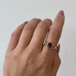 Yellow Gold Amethyst Ring with Diamonds