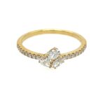 Yellow Gold Diamond Fashion Ring
