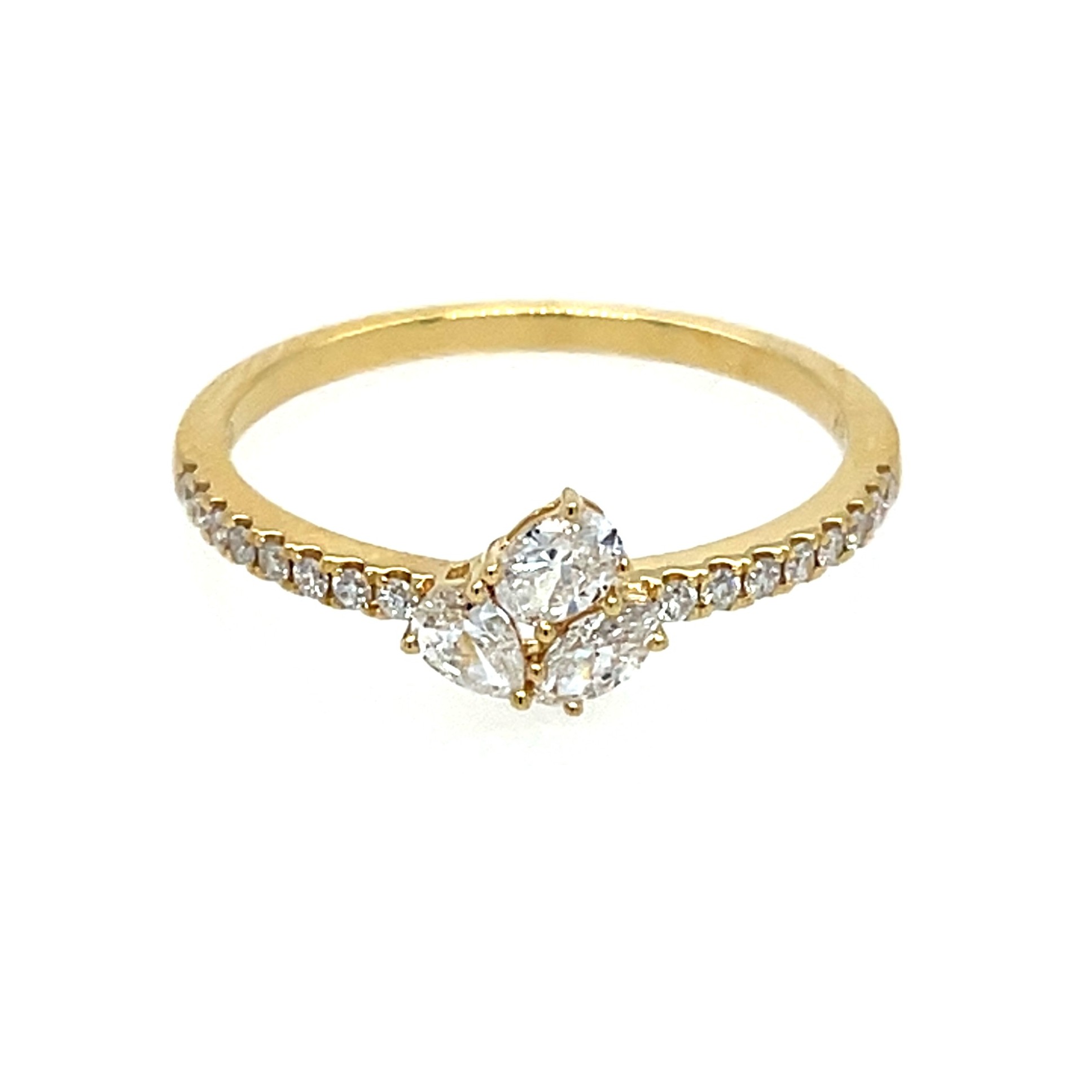 Yellow Gold Diamond Fashion Ring