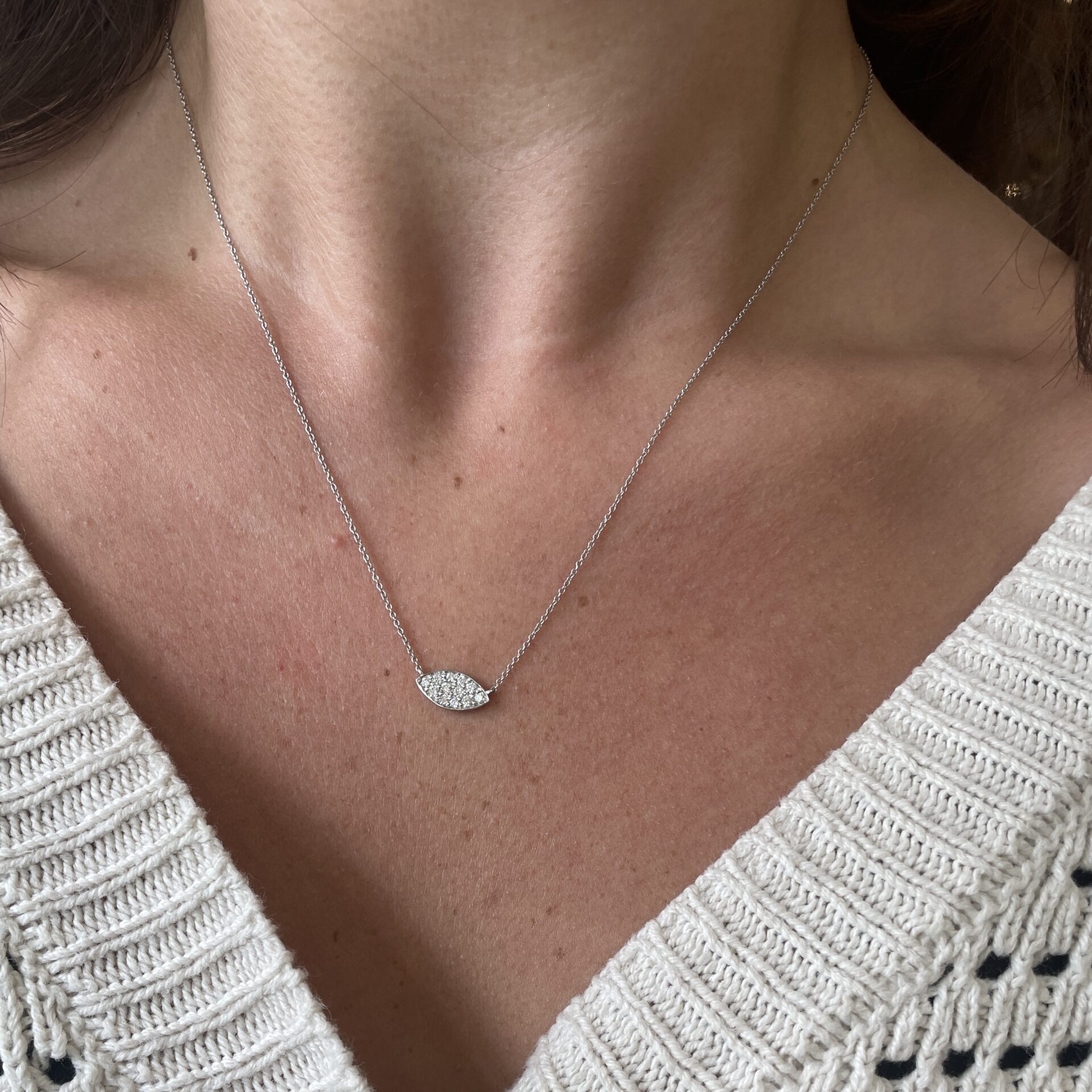 White Gold Diamond Necklace
