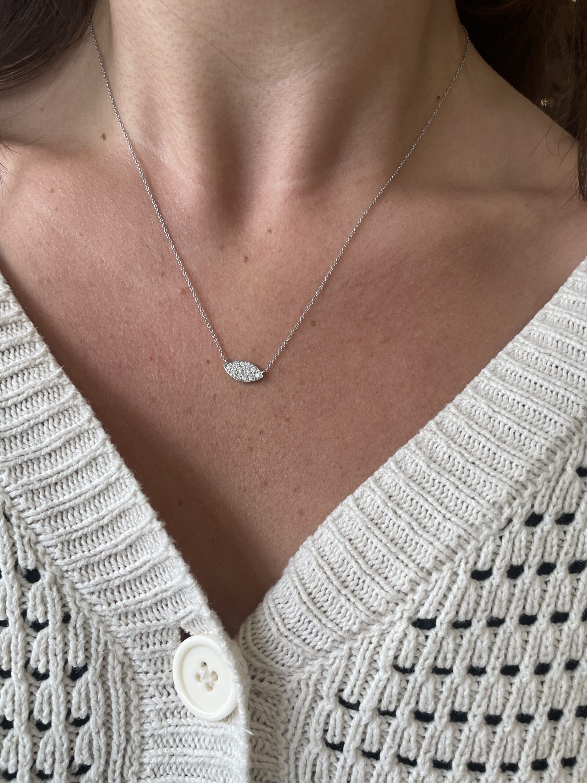 White Gold Diamond Necklace