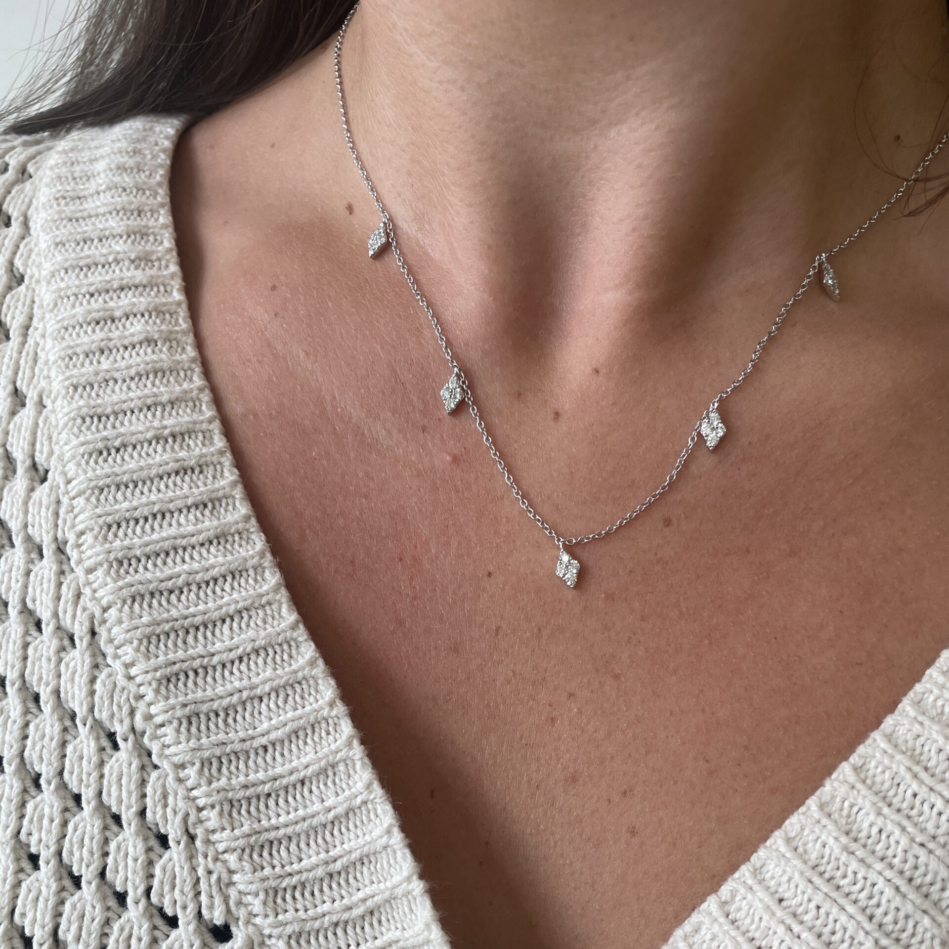 White Gold Diamond Necklace