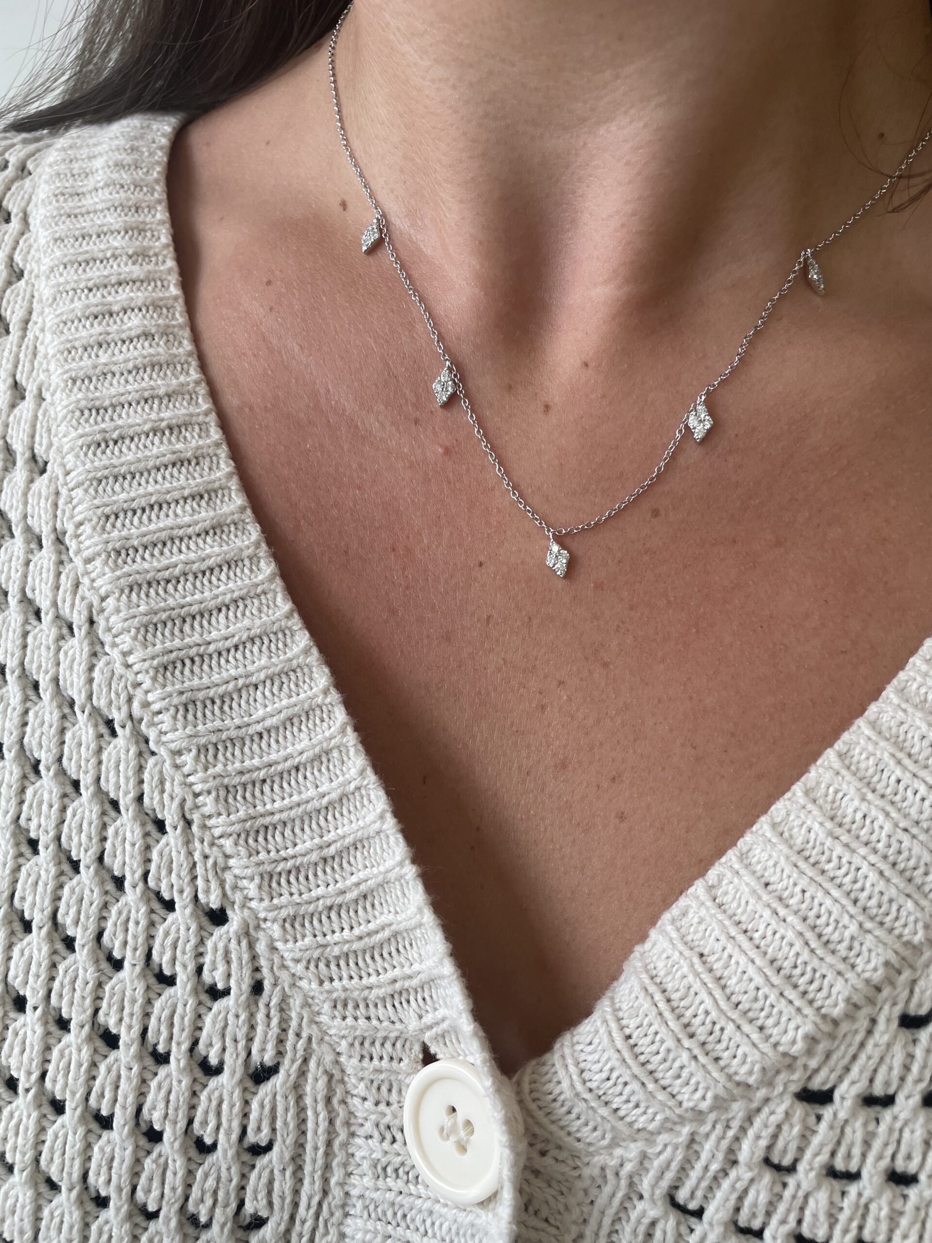White Gold Diamond Necklace