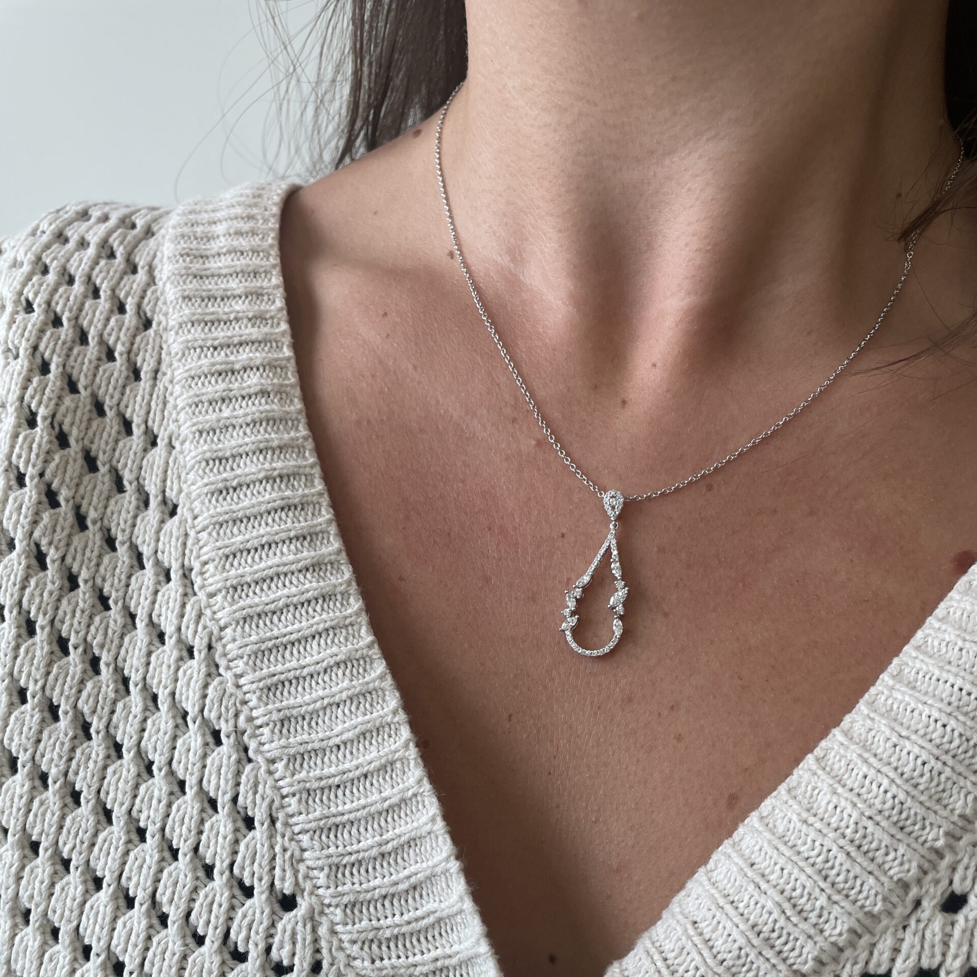 White Gold Diamond Necklace