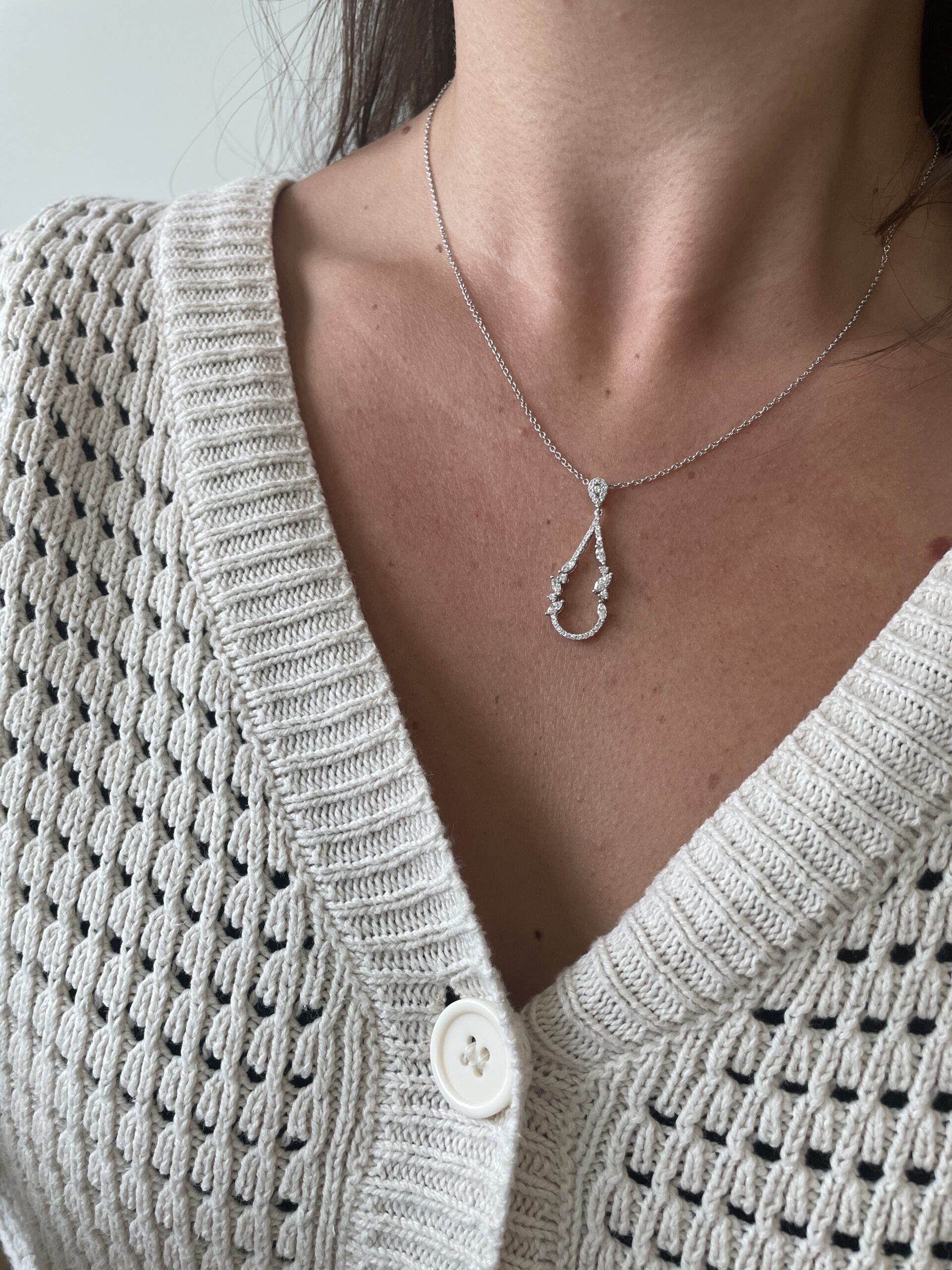 White Gold Diamond Necklace