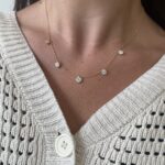 Yellow Gold Necklace with Diamonds