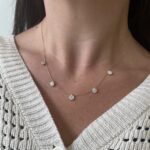 Yellow Gold Necklace with Diamonds