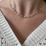 Yellow Gold Necklace with Diamonds