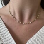 Yellow Gold Necklace with Diamonds