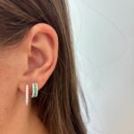 White Gold 0.72 Carat Diamond In-and-Out Hoop Earrings