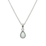 Sterling Silver Opal Necklace