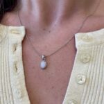 Sterling Silver Opal Necklace