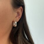 Sterling Silver Electroform Hoop Earrings