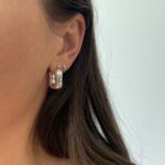 Sterling Silver Electroform Hoop Earrings