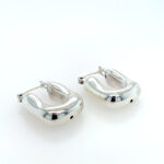 Sterling Silver Electroform Hoop Earrings