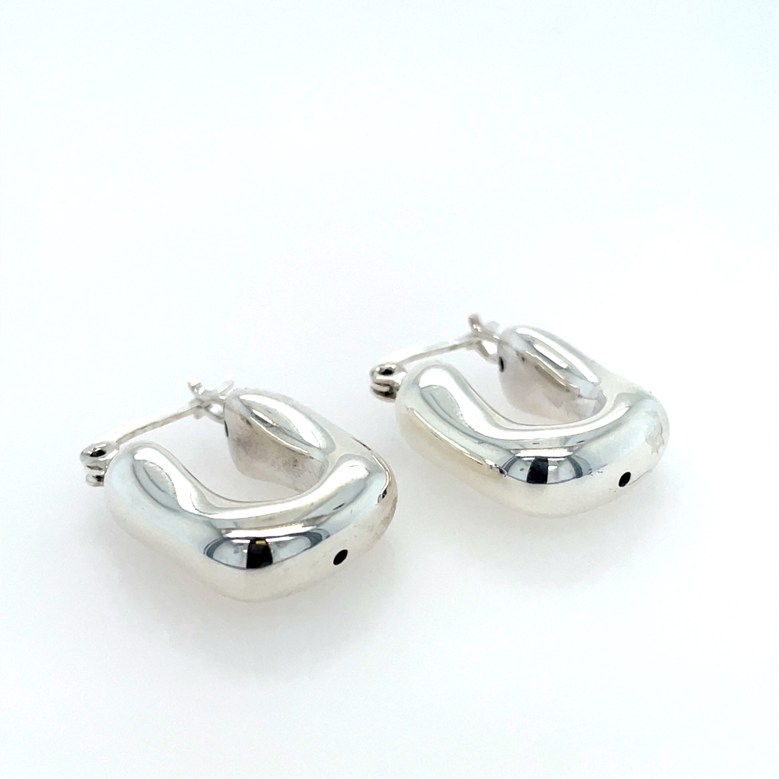 Sterling Silver Electroform Hoop Earrings