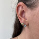 Sterling Silver Gemstone Stud Earrings
