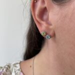 Sterling Silver Gemstone Stud Earrings