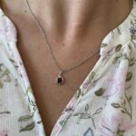 Sterling Silver Gemstone Pendant Necklace