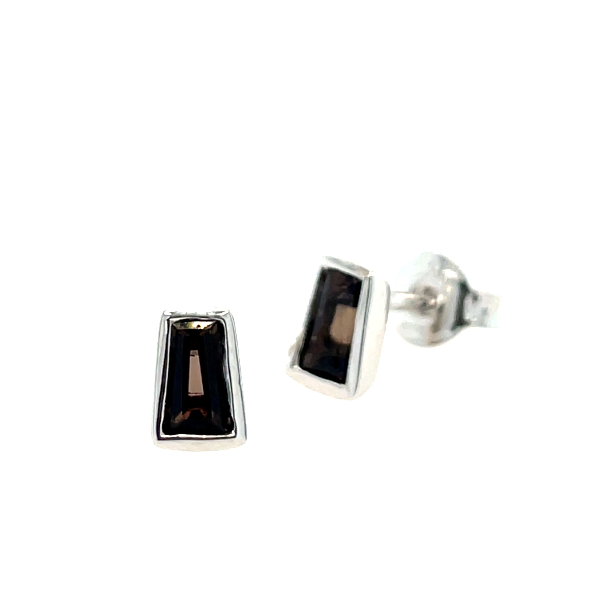 Sterling Silver Smoky Quartz Earrings
