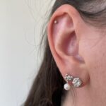 Sterling Silver Pearl Dangle Earrings