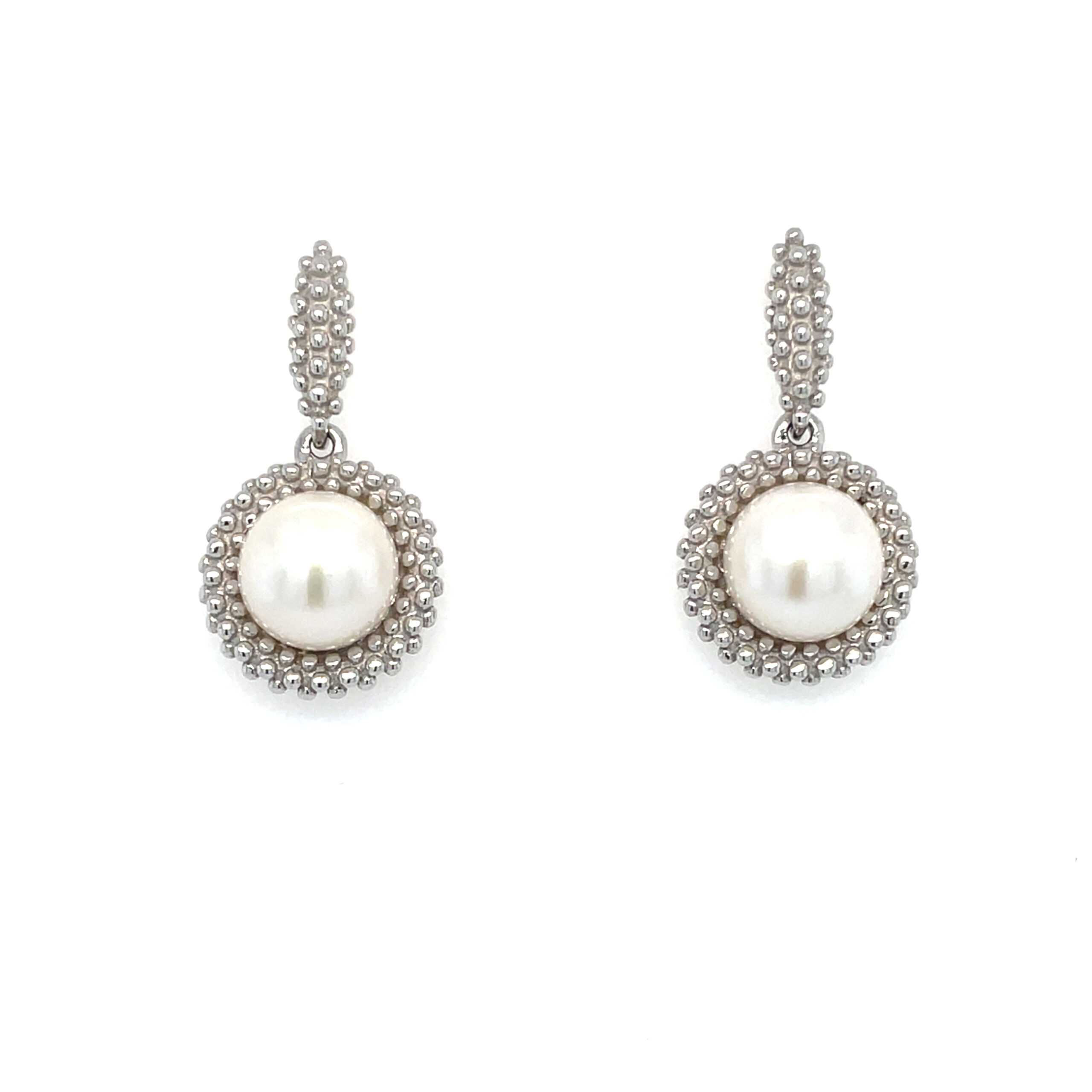 Sterling Silver Pearl Earrings