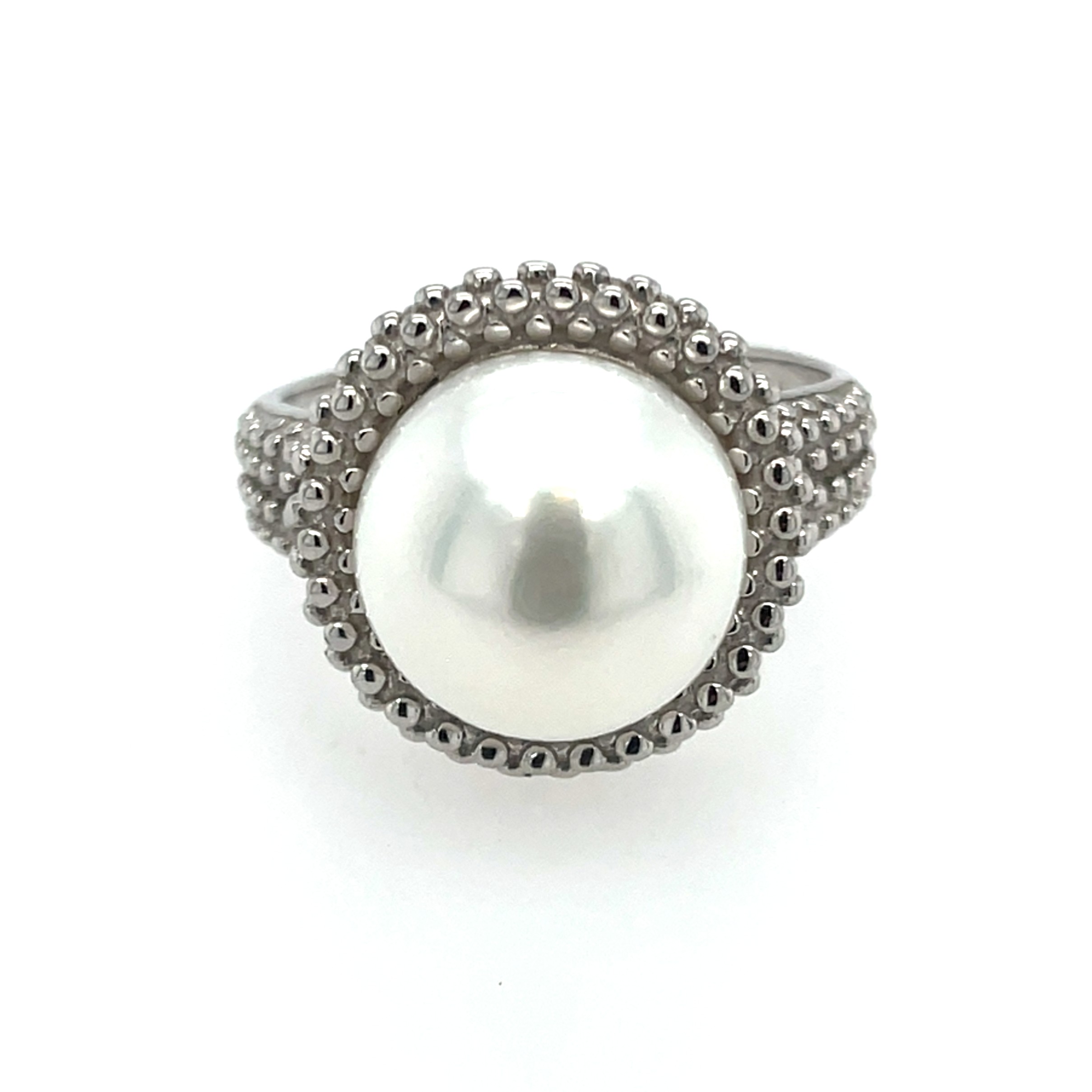 Sterling Silver Pearl Ring