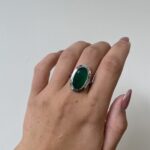 Sterling Silver Green Onyx Ring