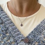 Sterling Silver Clover Gemstone Pendant Necklace