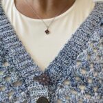 Sterling Silver Clover Gemstone Pendant Necklace