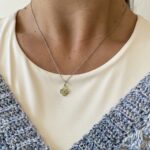 Sterling Silver Clover Gemstone Pendant Necklace