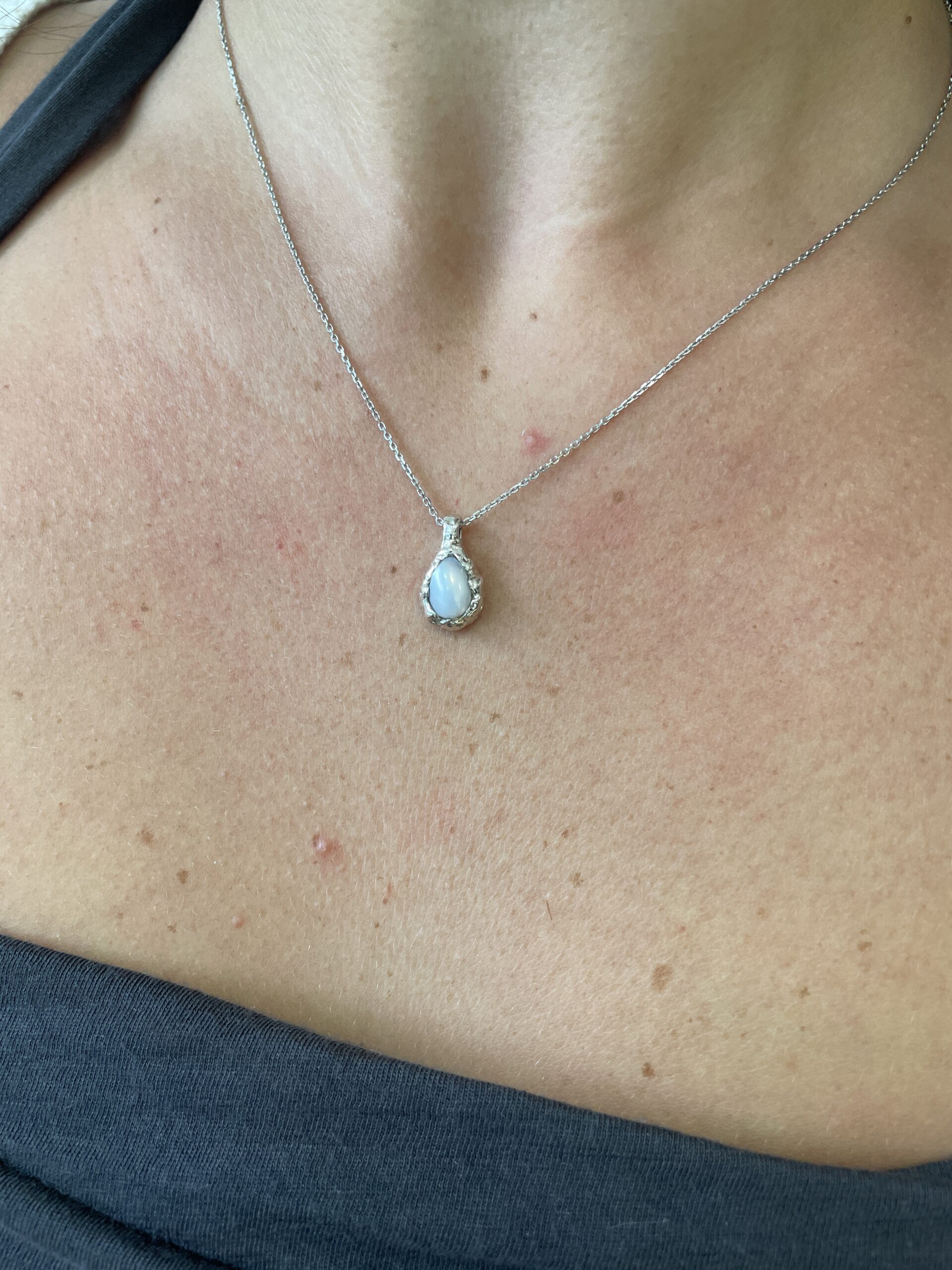 Sterling Silver Pearl Necklace