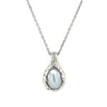 Sterling Silver Pearl Necklace