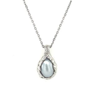 Sterling Silver Pearl Necklace