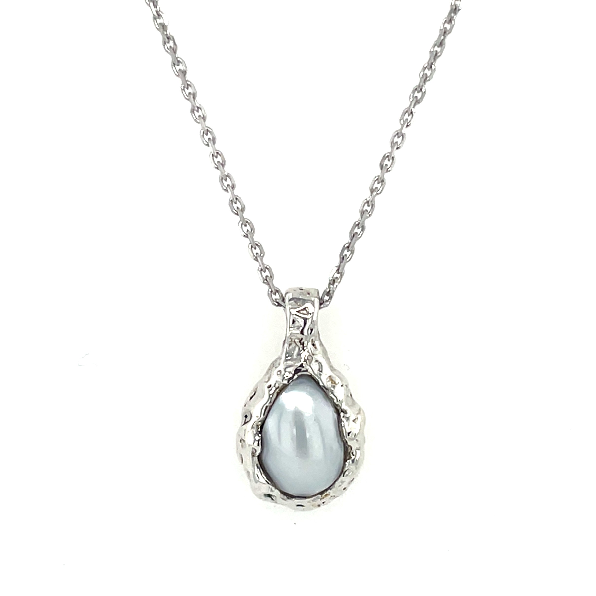 Sterling Silver Pearl Necklace