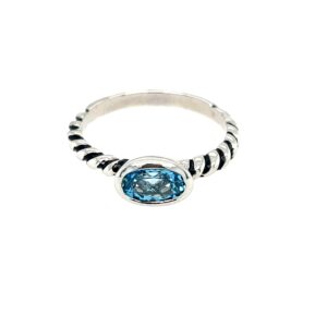 Sterling Silver Blue Topaz Ring