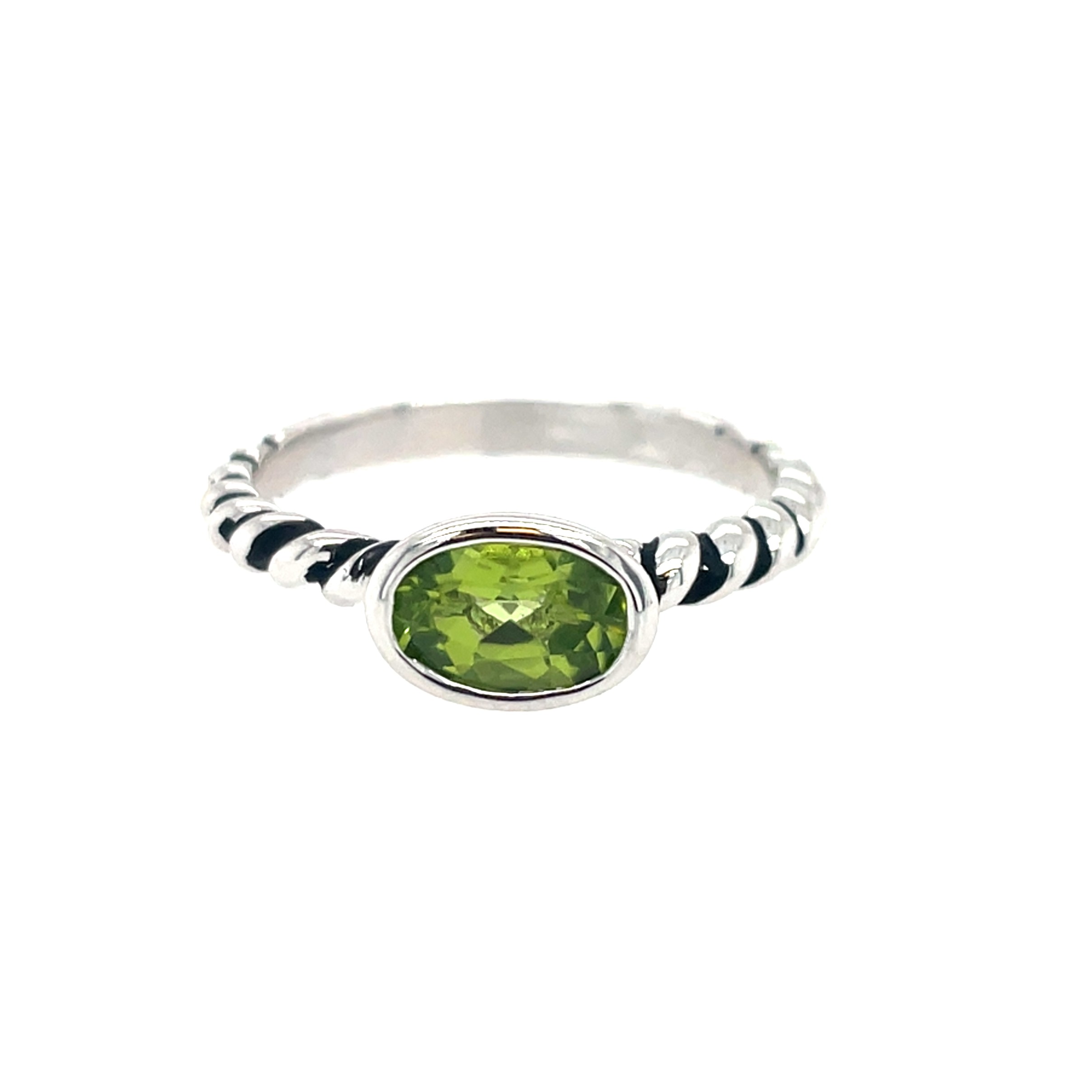 Sterling Silver Peridot Ring