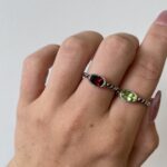 Sterling Silver Peridot Ring