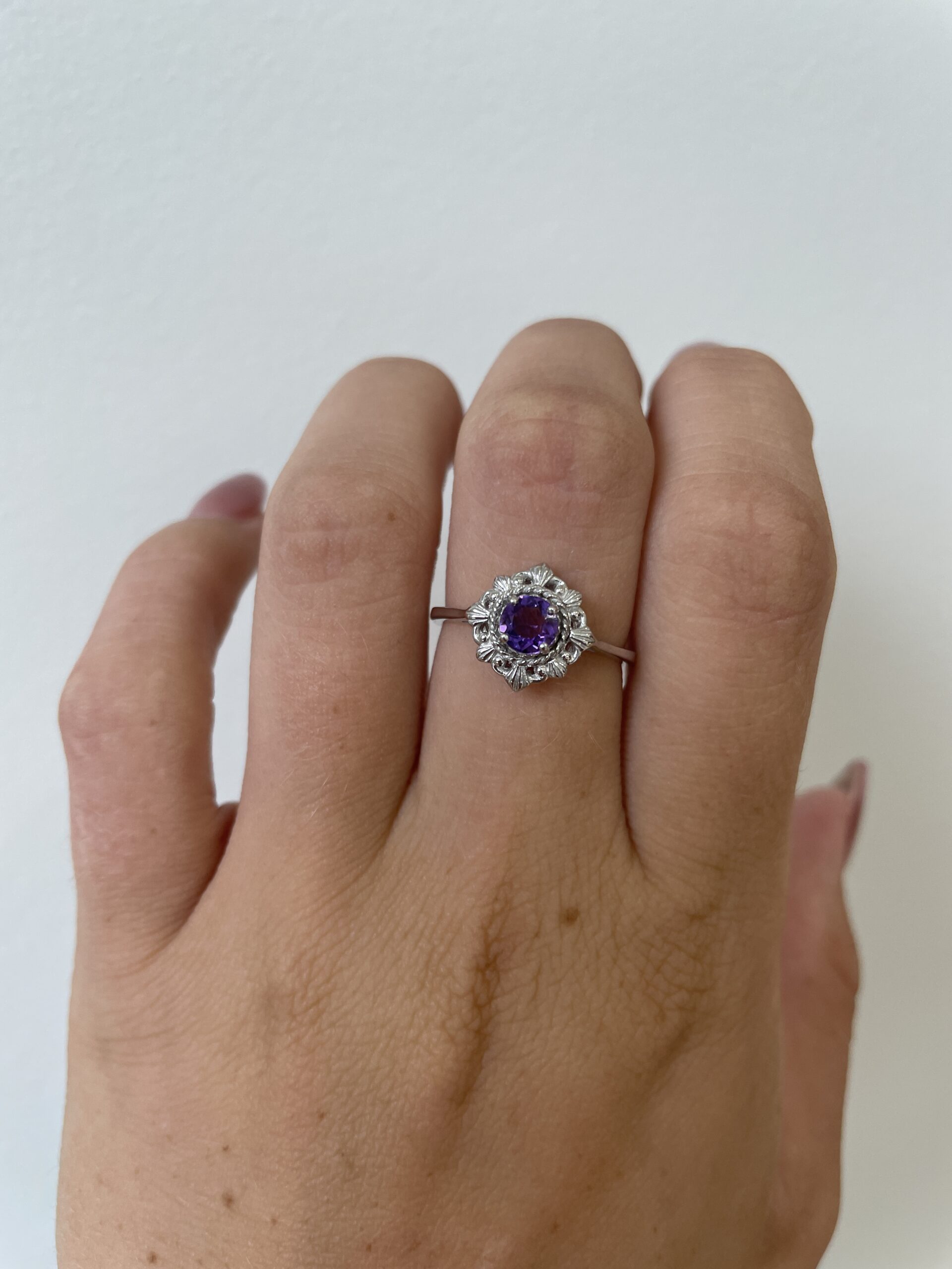 Sterling Silver Amethyst Ring