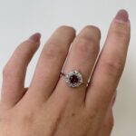 Sterling Silver Garnet Ring