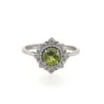 Sterling Silver Peridot Ring