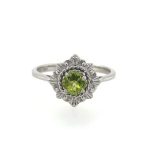 Sterling Silver Peridot Ring