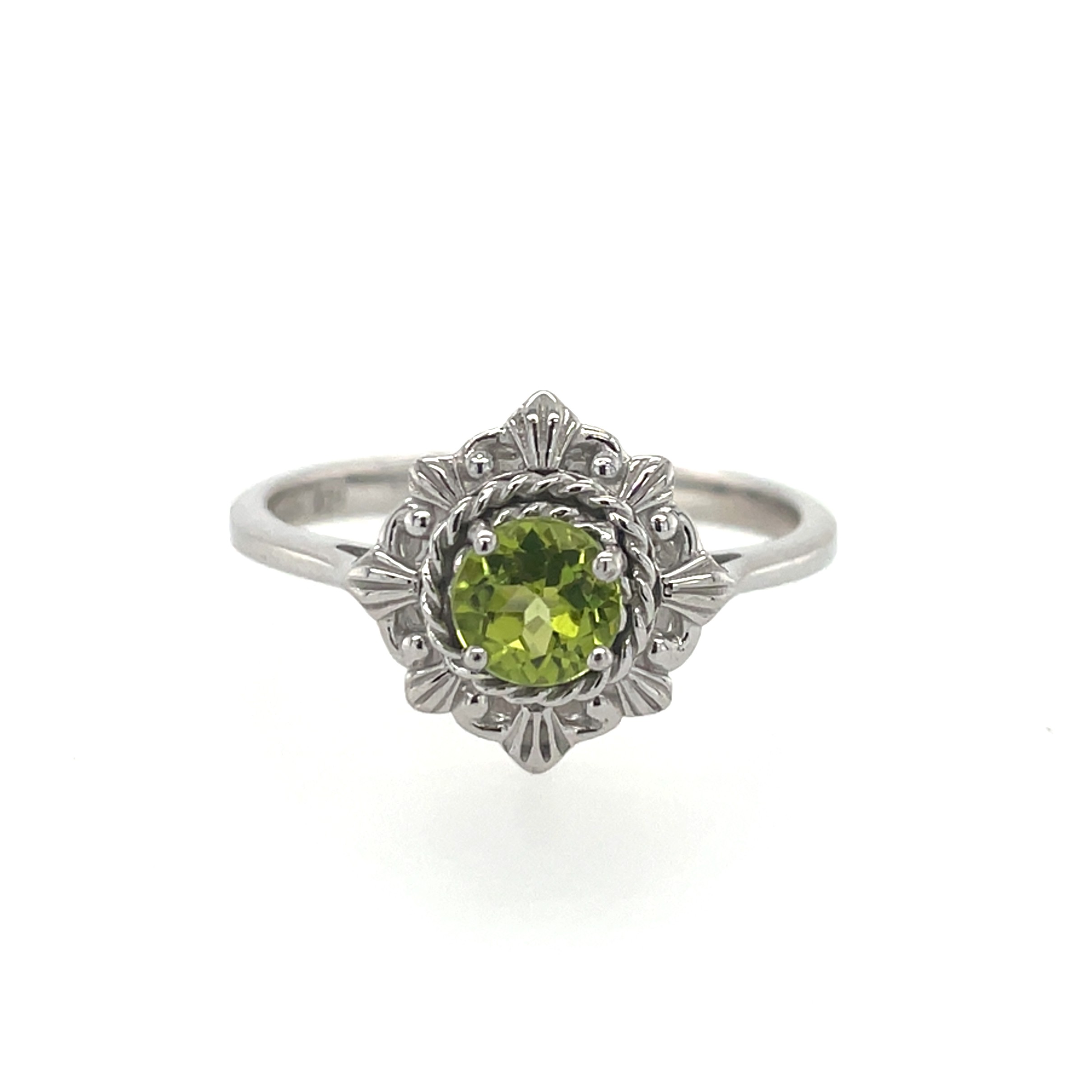 Sterling Silver Peridot Ring