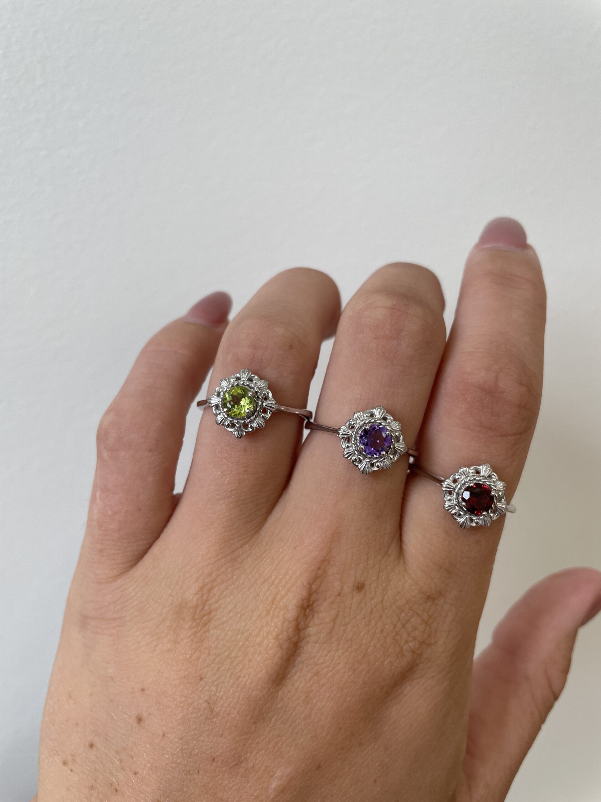 Sterling Silver Peridot Ring