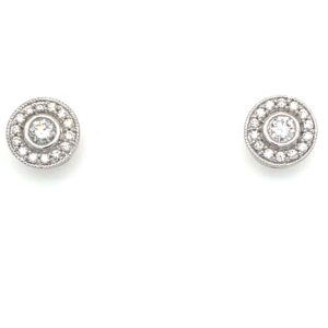 White Gold Diamond Earrings